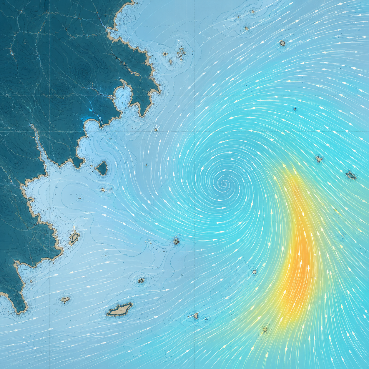 海图风场信息叠加